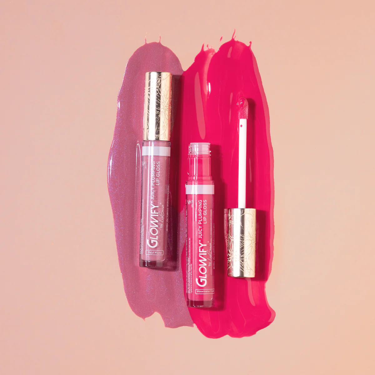 Glowify Juicy Plumping Pink Pucker Lip Gloss Duo - Image 3