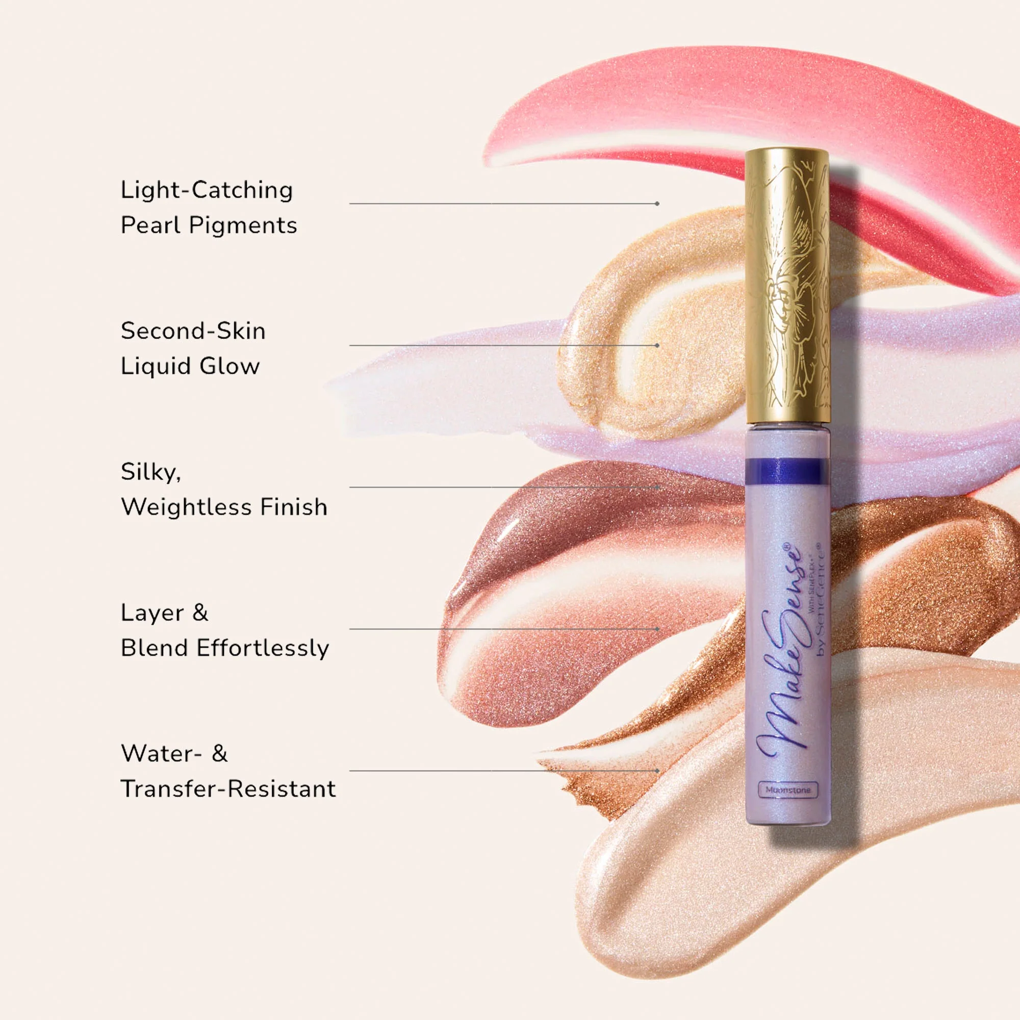 MakeSense Pearlizer Highlighter Wand Collection MX - Image 2
